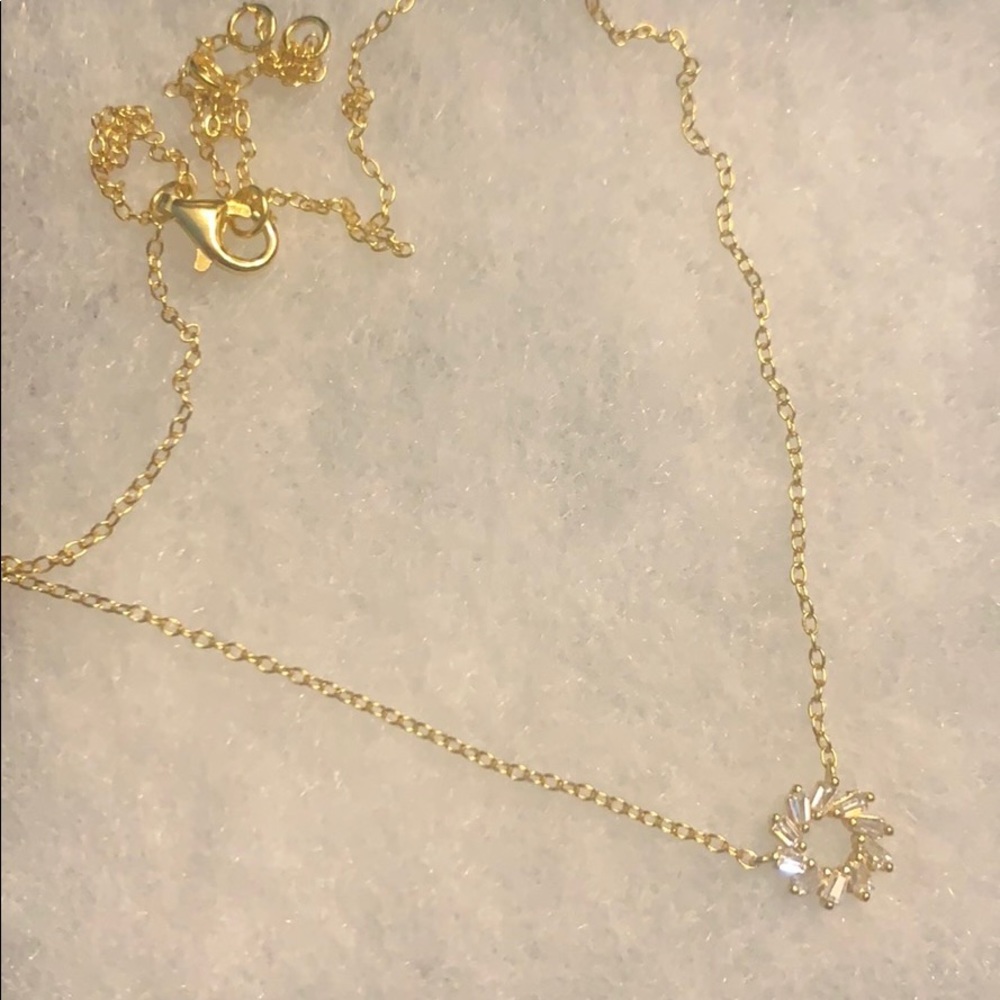 Silver with gold plated necklace